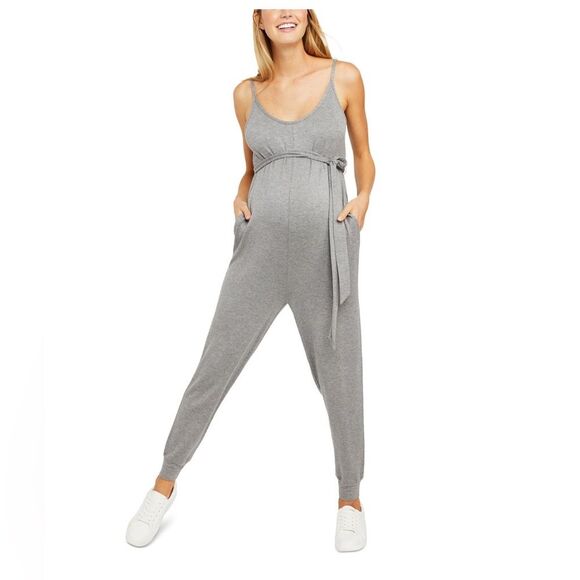 Motherhood Pants - MOTHERHOOD Maternity gray jumpsuit Sz S